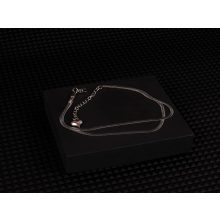 Bokalánc, 2 soros kígyólánc arany és ezüst színben