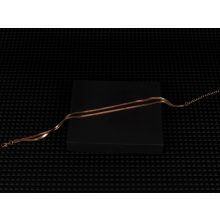 Bokalánc, 2 soros kígyólánc arany és ezüst színben