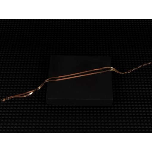 Bokalánc, 2 soros kígyólánc arany és ezüst színben