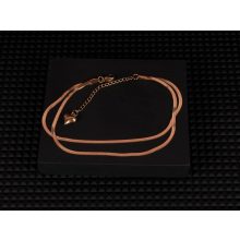 Bokalánc, 2 soros kígyólánc arany és ezüst színben