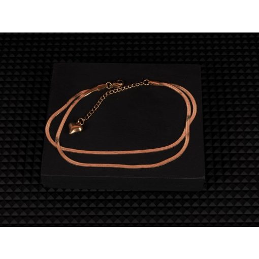 Bokalánc, 2 soros kígyólánc arany és ezüst színben