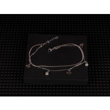 Bokalánc, pillangós-köves lánc arany és ezüst színben