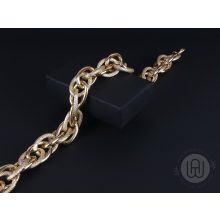 Nyaklánc hangsúlyos 2 fajta láncból