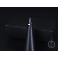 Piercing karika ezüst színű fehér opál kővel