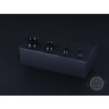 Fekete szilikon fültágító 