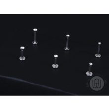 Piercing talpas kivitelben, köves ezüst színben