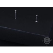 Piercing egyszerű gömb fejjel, ezüst színben