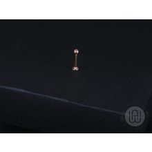 Piercing egyszerű gömb fejjel, ezüst színben