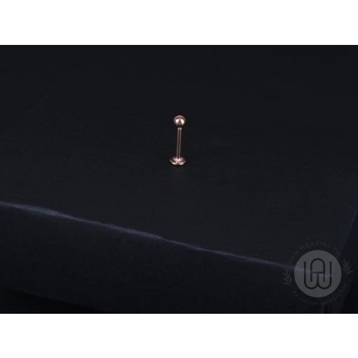 Piercing egyszerű gömb fejjel, ezüst színben