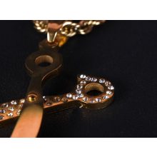 Olló medálos chain