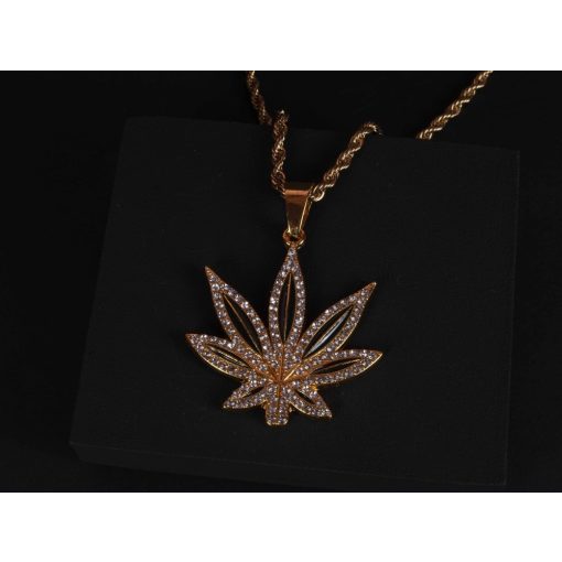 Kender levél medálos chain