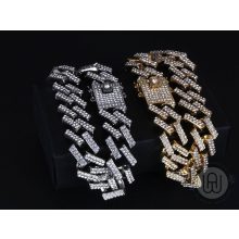 Full Iced out prong miami karkötő