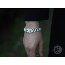 Full Iced out prong miami karkötő