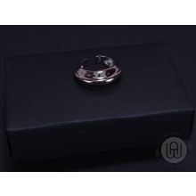 Gyűrű ezüst színű oversize állítható méretű 