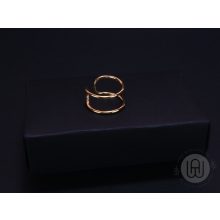 Gyűrű arany színű kétsoros 