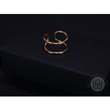 Gyűrű arany színű kétsoros 