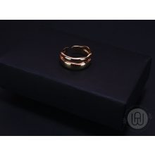 Gyűrű arany színű kétsoros hullámos