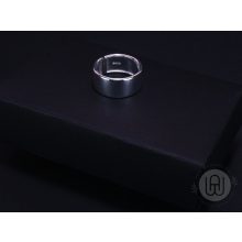 Gyűrű ezüst színű nagy egyszerű 