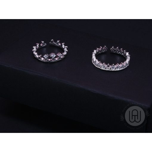 Gyűrű Tiffany stílusú korona díszítéssel