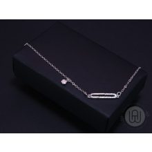 Karkötő lekerített téglalap alakú medálos