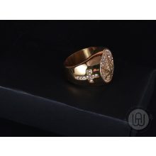 Gyűrű kender levél motívummal