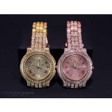 Karóra, nagy számlapos iced out kivitelben