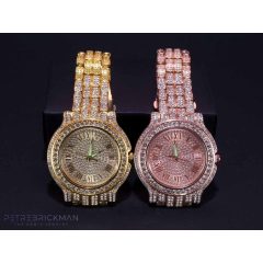 Karóra, nagy számlapos iced out kivitelben