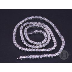 Vékony iced out tennis chain