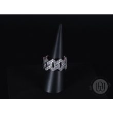 Gyűrű, prong lánc mintával