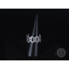 Gyűrű, prong lánc mintával