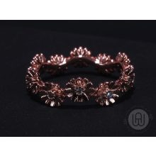 Gyűrű, ezüst, százszorszép virág mintával