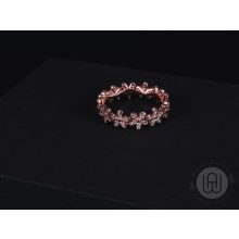 Gyűrű, ezüst, ragyogó százszorszép