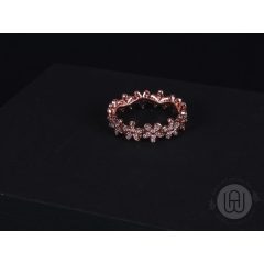 Gyűrű, ezüst, ragyogó százszorszép