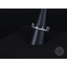 Gyűrű, ezüst, bűbájos korona