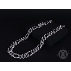 Nyaklánc, iced out figaro kivitelben