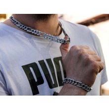 Nyaklánc és karkötő szett iced out figaro kivitel 