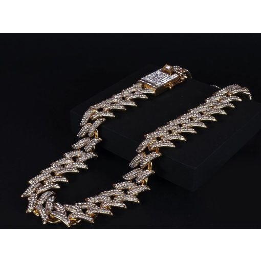 Nyaklánc, tüske lánccal 19 mm vastag szemmel