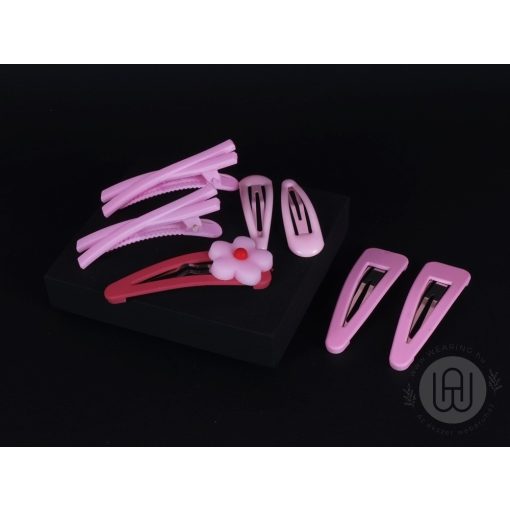 Hajcsat szett gyerekeknek, 7 db-os, 2 féle színben