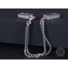 Klip, charm ,szikrázó biztonsági lánc 