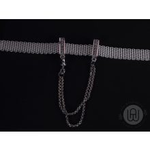 Klip, charm ,szikrázó biztonsági lánc 