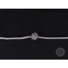 Charm, polírozott madártoll klip