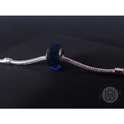 Charm, kék ócán gyöngy