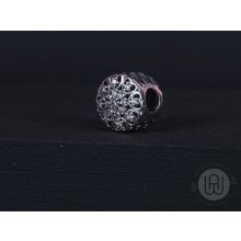 Charm, pavé szív mintával