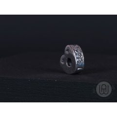 Charm, áttetsző pavé szív 