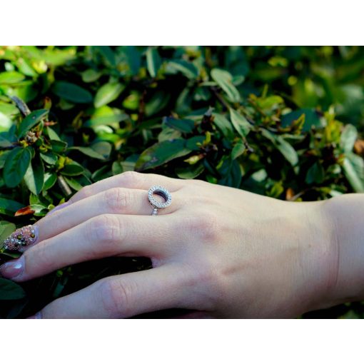 Gyűrű, ezüst, glória