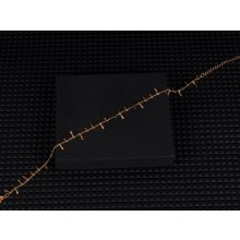 Bokalánc, tüskés lánc arany színben