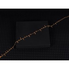 Bokalánc, tüskés lánc arany színben