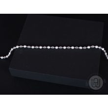 Bokalánc, ezüst, 2 féle gömbbel