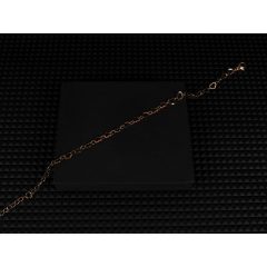 Bokalánc, szív mintás lánc arany színben