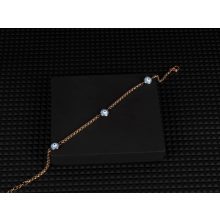 Bokalánc, ördögszem mintás lánc arany színben